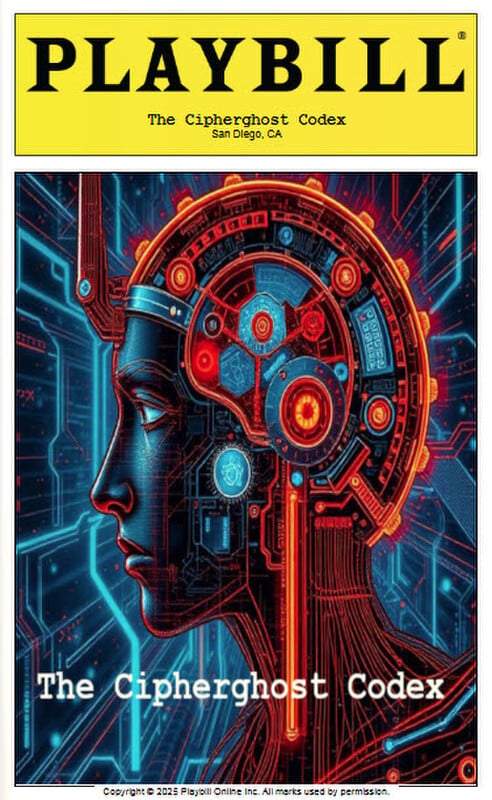The Cipherghost Codex for Stage — Playbill